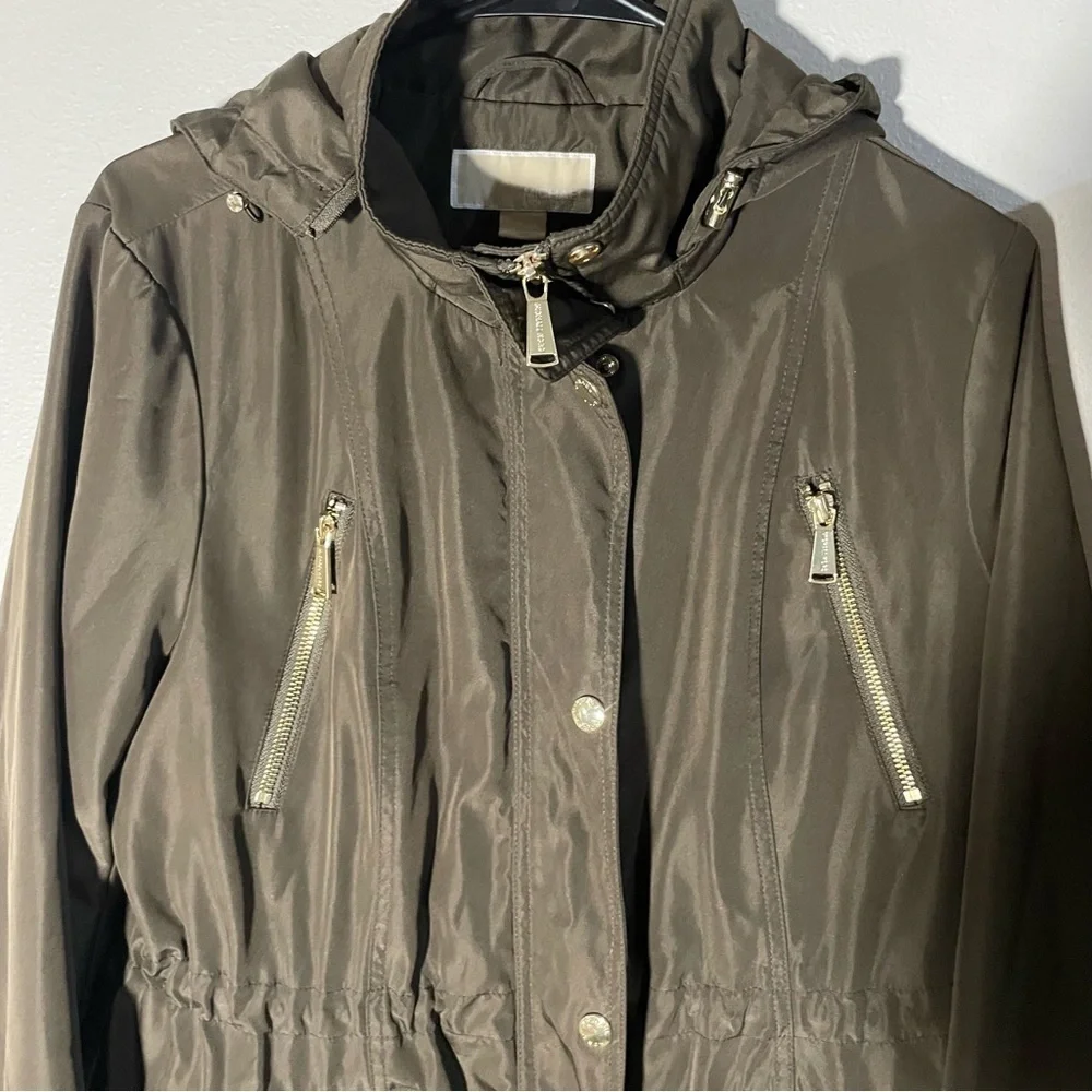 COPY - Michael Kors cinch waist anorak brown coat